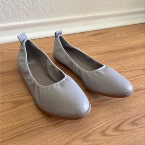 Eileen Fisher Notion Nappa Leather Ballet Flat in Cloud